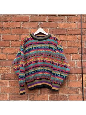 vintage Clarissa Bellini knit sweater 90s/00s S